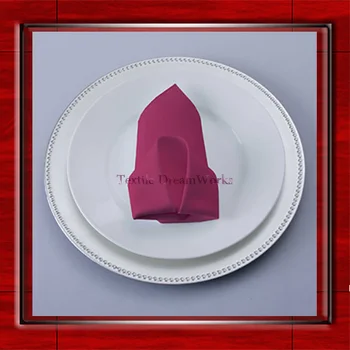 

High Quality 45x45cm Raspberry Polyester Plain Napkin / Table Napkin / Hotel Napkin / Dinner Napkin (Factory Direct Sale)
