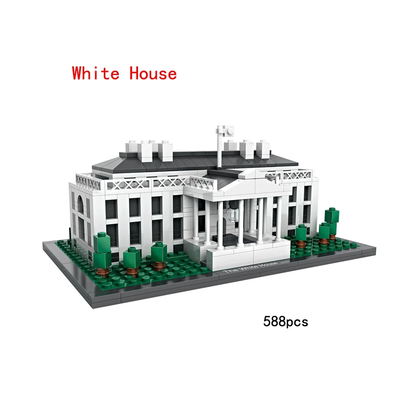 mini building blocks white house