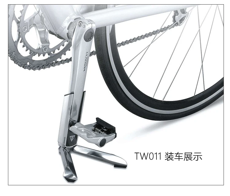 TOPEAK TW011 подставка для вспышки, тонкая подставка для велосипеда, кронштейн для парковки, алюминиевая стойка для дорожного велосипеда, подставка для ремонта и дисплея