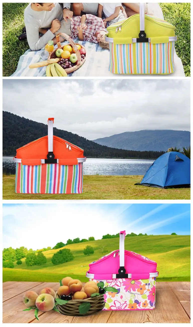 Outdoor Picnic Basket Picnic Bag (3)