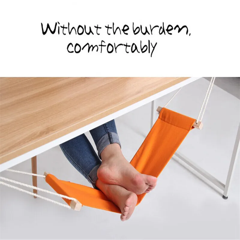 8 Color FUUT Mini Office Foot Hammock Leisure Home Furniture Desk Hamac Chair Feet Tool Outdoor Rest Table Stand Study Hamak