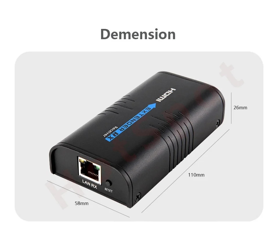 HDMI Extender Sender Receiver HDMI Extender Ethernet Network Over Cat5eCAT6 RJ45 Factory Direct Sales (1)