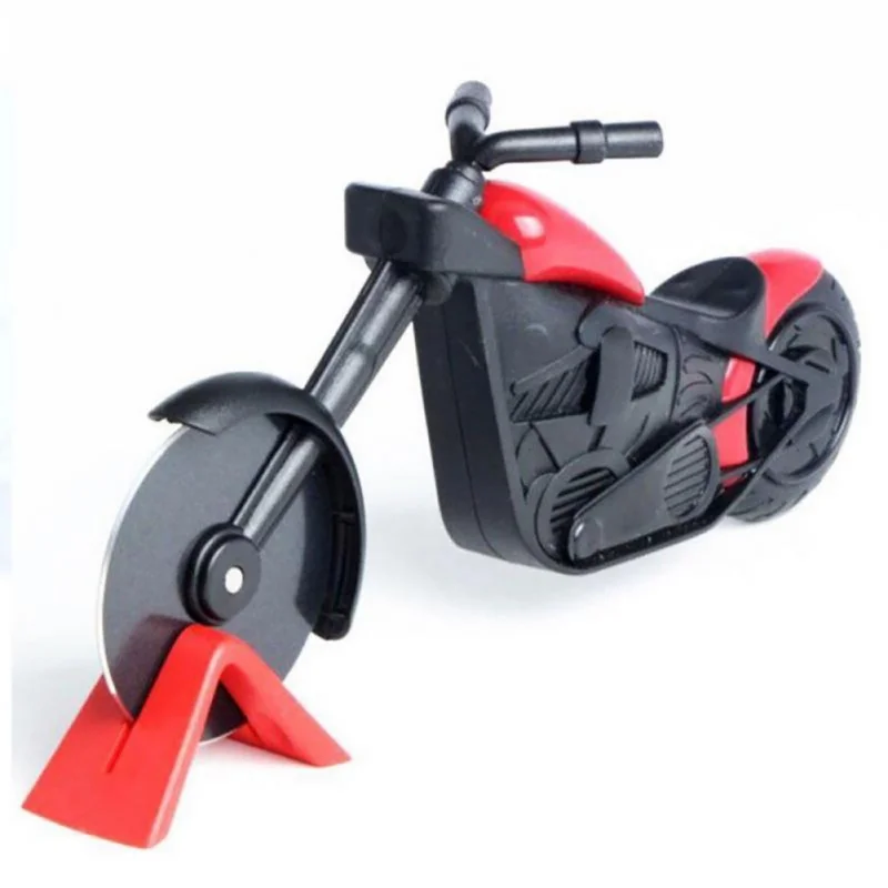 New Motorcycle Shape Stainless Steel Pizza Divider Pizza Tools Pizza Cutter Roller Tools