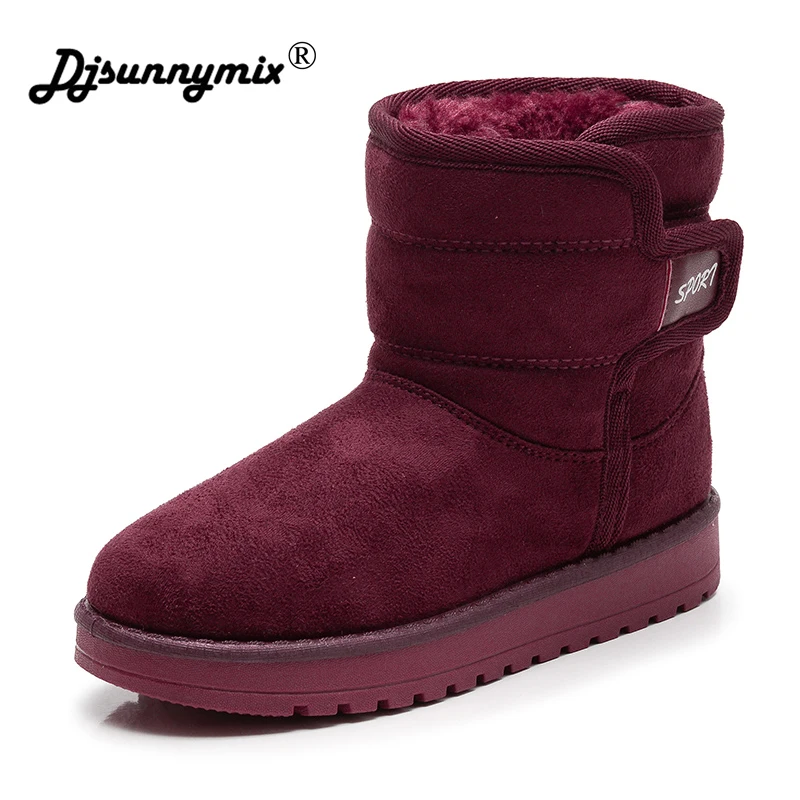

2018 New Winter Children Snow Boots For Girls Fur Boot Fashion Kids Shoes Keep Warm Toddlers Girl Suede Leather Plush Boots