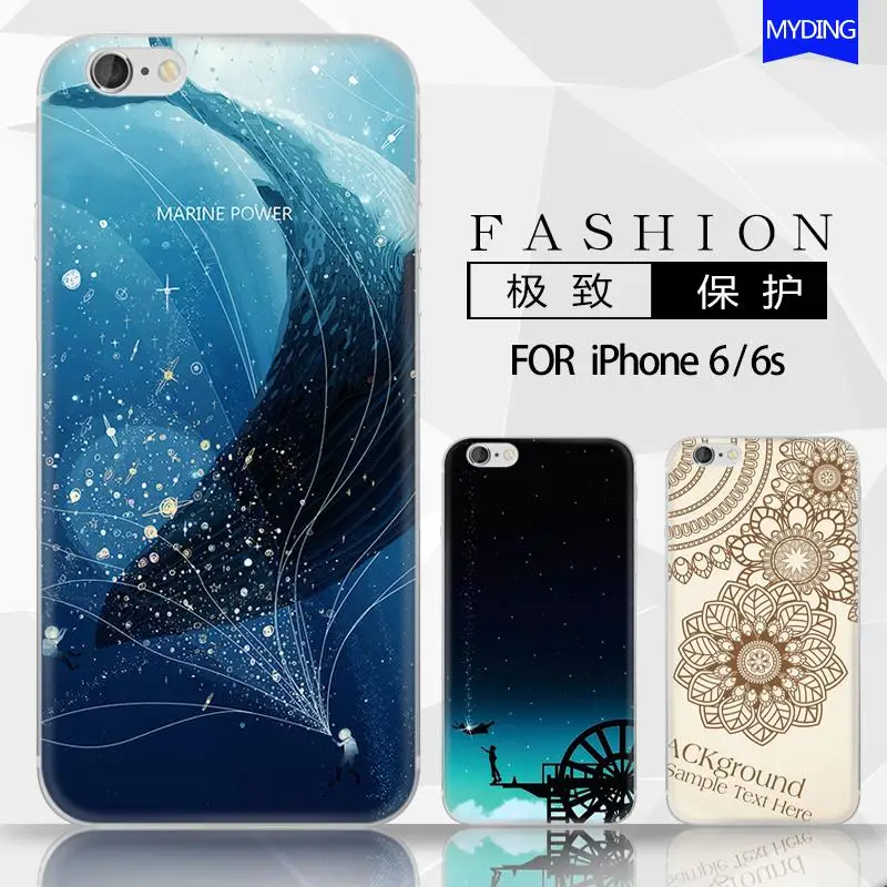 Мягкий чехол для телефона IPhone 6/6s 4 7 дюймов художественный стиль резьба дизайн