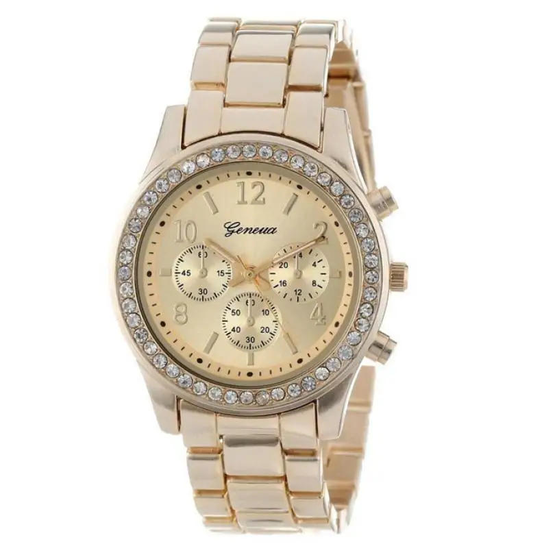 Женские часы женский Relojes Mujer 2018 роскошные дамы Кристалл Женева Кварцевые Для