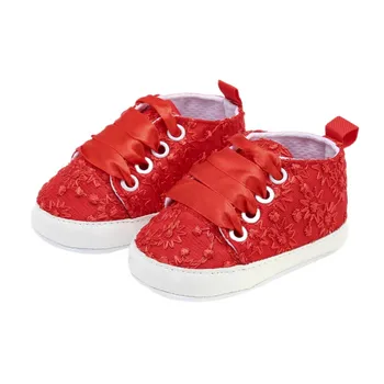 

2019 Autumn Winter Newborn Baby Shoes Infant Classic Sport Sneakers Embroidered Lace-up Casual Shoes Baby Toddler Shoes 0-18M