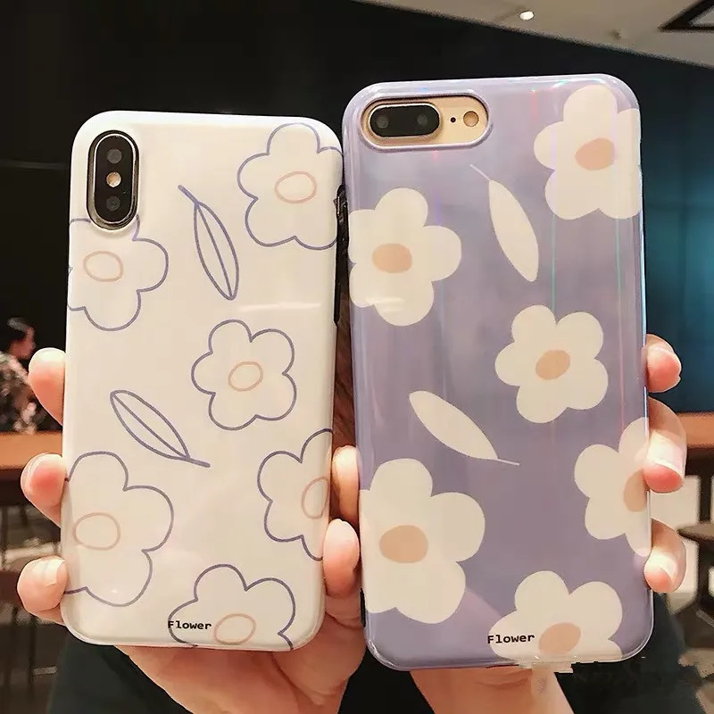 

Clear Flower Blu Ray Print Phone Case holder stand case for Iphone X XS MAX 7 7plus 6/6s 8 Plus Tpu Silicone Case Back Cover