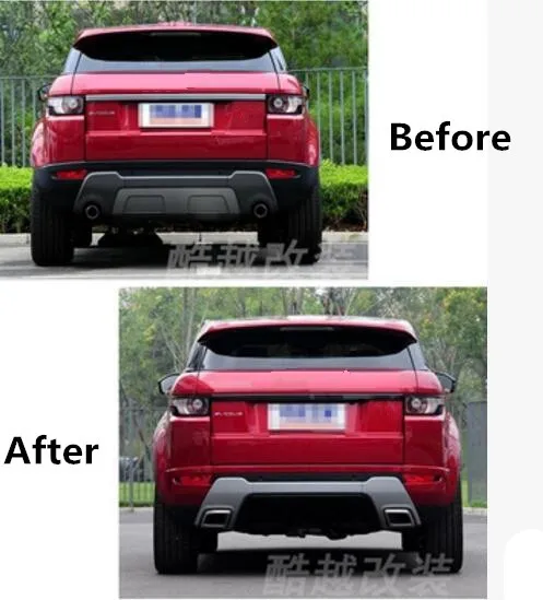 

JIOYNG ABS CAR REAR BUMPER LIP SPOILER AUTO REAR DIFFUSER COVER FIT FOR Land Rover Range Rover EVOQUE 2015 2016 2017