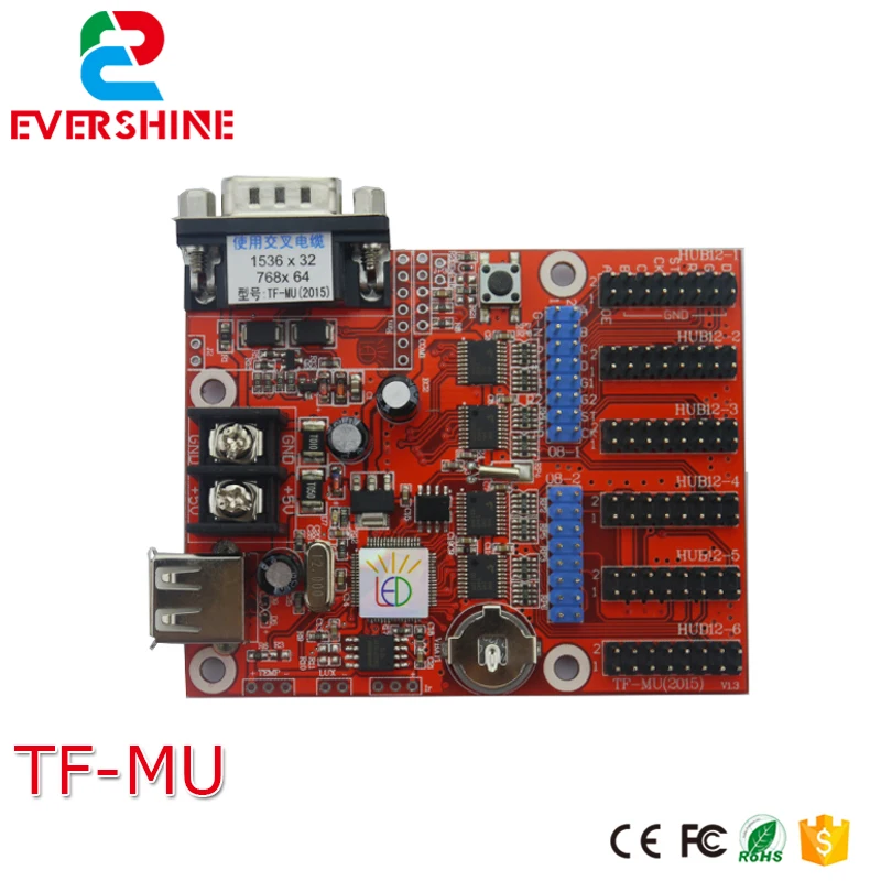 TF-MU(2015)/TF-MU USB-память и RS232 Serial Prot 1536*32 пикселей светодиодный дисплей карта