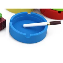 Переносной мужской фосфоресцирующий мягкий экологически чистый Карманный круглый Небьющийся сигарный резиновый силиконовый пепельница Бездымная