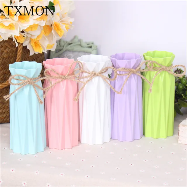 Download Aliexpress.com : Buy Origami plastic vase color imitation ceramic vase flower pot / basket home ...