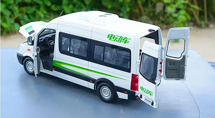 Модель из сплава 1:24 весы Kinglong Higer BEV чистый Электрический Transit Bus литье под