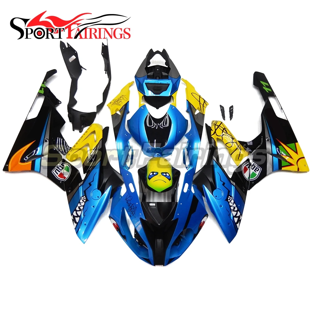 

Complete ABS Fairings For BMW S1000RR 15 16 S1000 RR 2015 2016 Injection Motorcycle Plastic Fairing Kit Bodywork Rossie Blue
