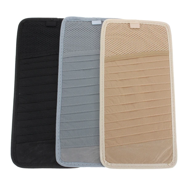 12 Disc CD DVD Car Sun Visor Card Case Wallet Storage Holder Bag Tidy Sleeve UK