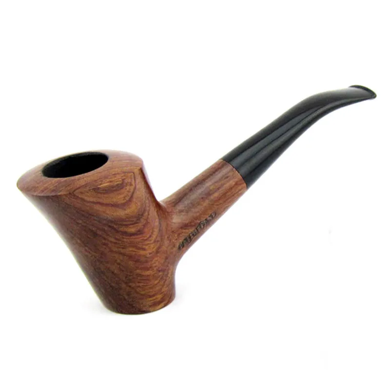 Classic Rosewood Bent Type Food grade Plastic Mouthpiece Smoking Pipe