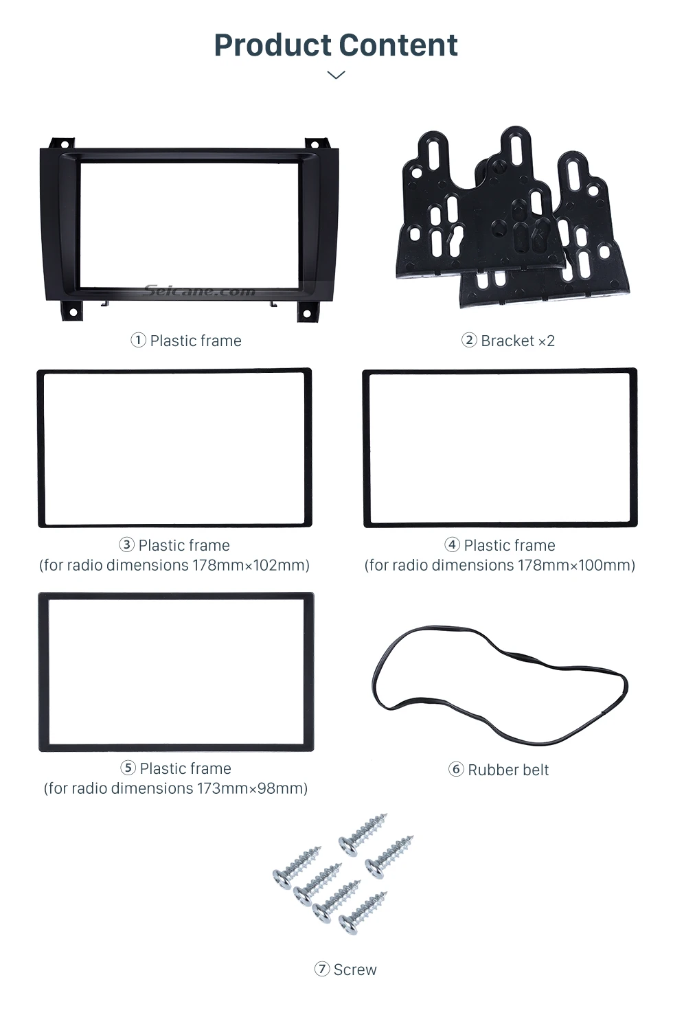 Seicane двойной Din установка приборной панели комплект для 2004-2011 Mercedes BENZ SLK R171 стерео приборной панели