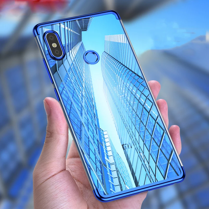 

Clear Soft Plating Cases for Xiaomi Mix 2S Case Cover Transparent Anti-knock TPU Case for Xiaomi MIX 2S Mix2s Bumper Capa Funda