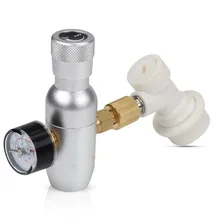 Мини CO2 регулятор с газовый разъем резьба CO2 с латунным разъемом для шаровой муфта блокировки бытовой бар аксессуары