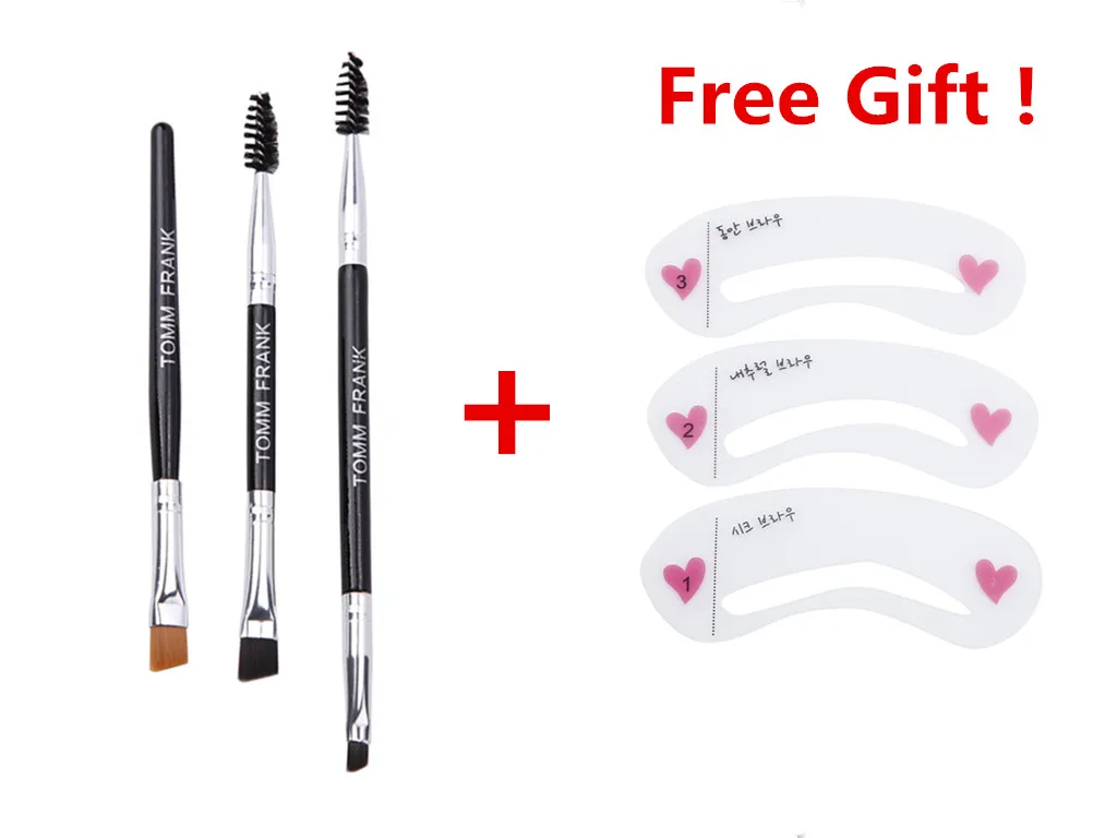 

ELECOOL 3PCS Makeup Eyebrow Brush+Eyebrow Comb Eyebrow Brush Professional Makeup Brushes For Eye Brow Brush Blending Eye