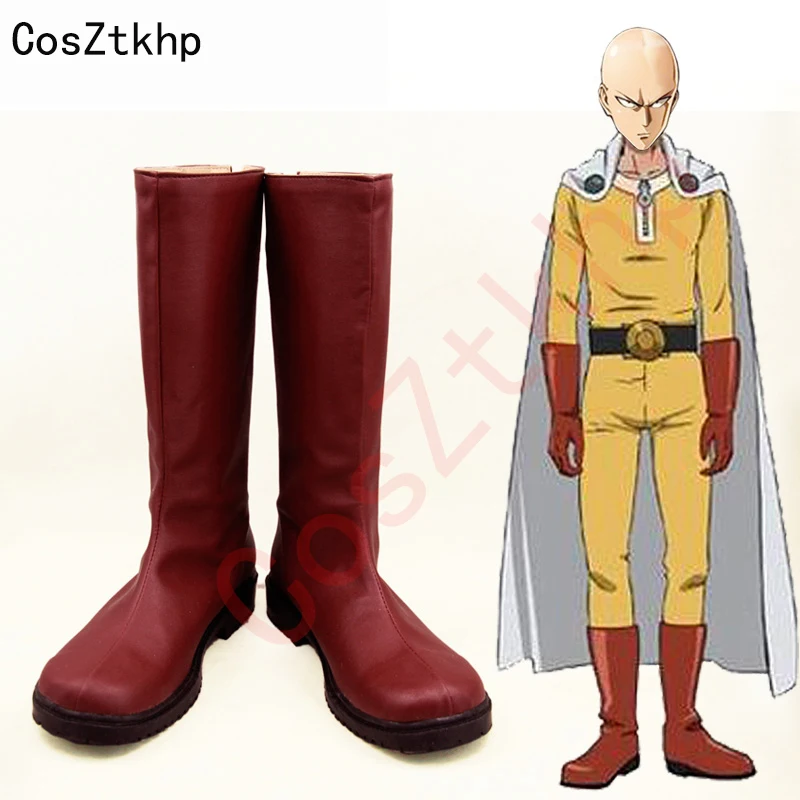 New One Punch Man One-Punch Man Saitama Cosplay Stivali Scarpe Anime Su Misura