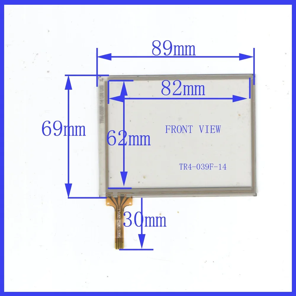 

ZhiYuSun 3.9 inch 4-wire resistive touch panel 89*69 compatible Navigator screen TR4-039F-14 for PDA or commercial use