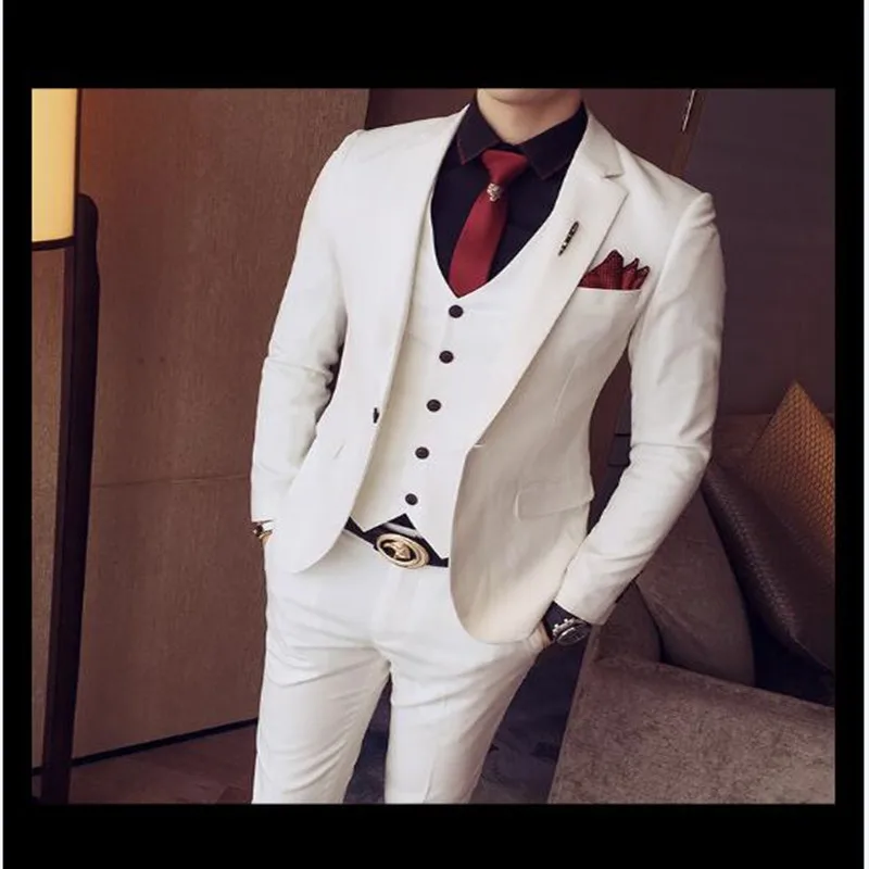 Новейший дизайн пальто брюки белый зеленый мужской костюм костюмы жениха Slim Fit Тощий 3 шт смокинг на заказ Выпускной Блейзер Terno Masuclino - Цвет: as picture