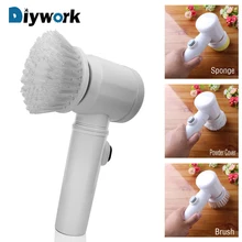 DIYWORK 3 в 1 волшебная щетка для ванны многофункциональное кухонное моющее средство электрическая Чистящая Щетка ручная для раковины плитки ванной комнаты