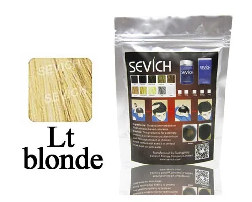 Refill волосы волокна 500 г лучший салон порошкообразный кератин волокно для укладки волос спрей строительный уход средство против выпадения волос 10 цветов - Цвет: lt blonde