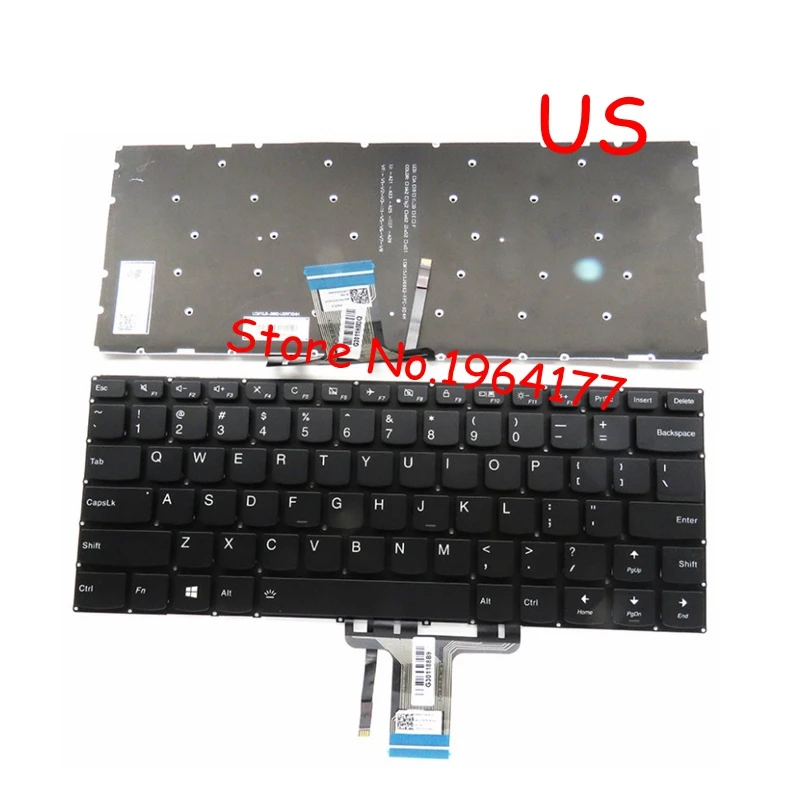Новинка для Lenovo yoga 510-14 510-14AST 510-14IKB 510-14ISK Клавиатура черного цвета с подсветкой |