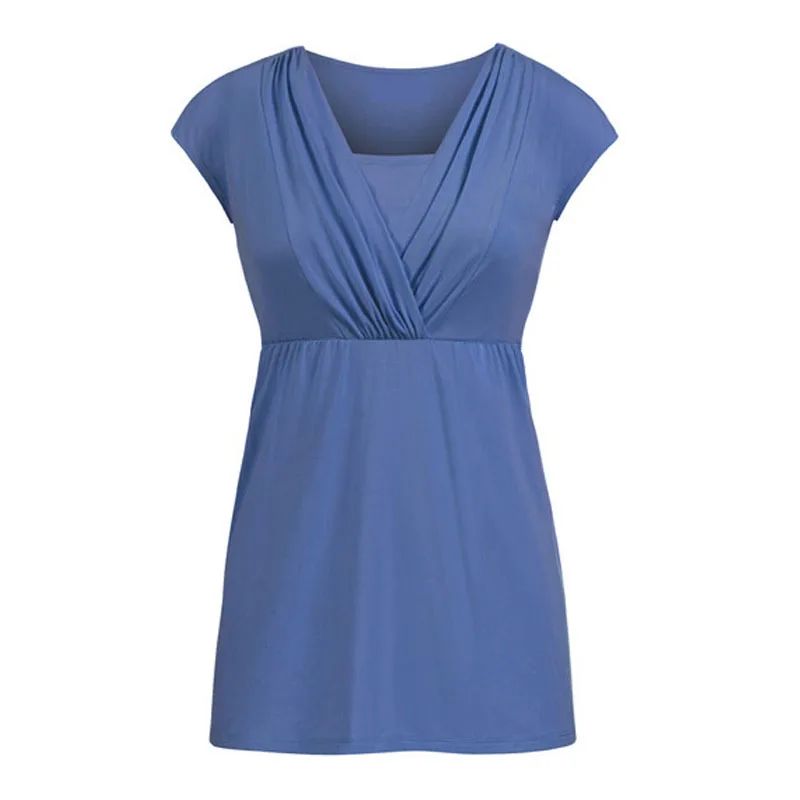 Pregnancy Nursing Tops Short Sleeve Maternity Breastfeeding Tees Feeding T-shirts Clothes For Pregnant Women Maternity Clothing