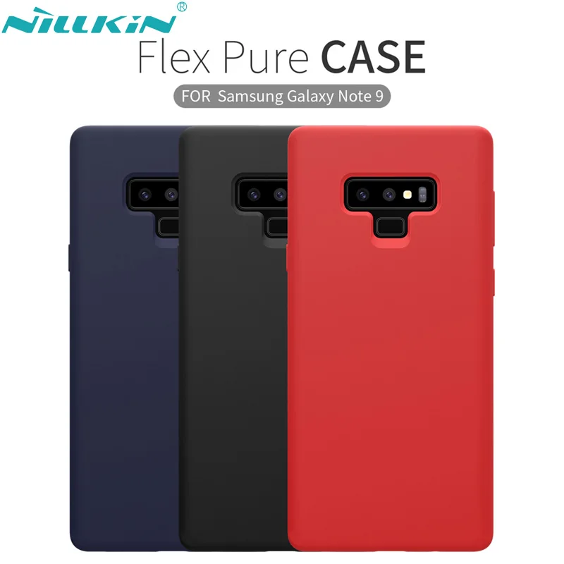 

For Samsung Galaxy Note 9 SM-N960F Note9 Case NILLKIN Liquid Smooth Silicone Phone Cases Cover Luxury Protective bags Shell