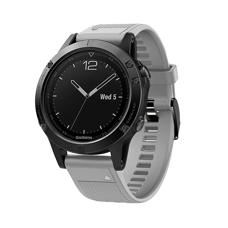 26 22 20 мм ремешок для Garmin Fenix 5X5 5S Plus 3 3 HR Forerunner 935 часы Quick Release силиконовые легко подходят ремешок на запястье