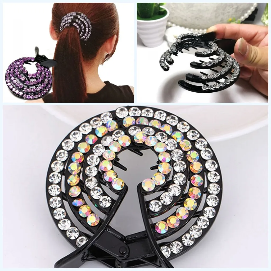 1pc Fashion Hair Clips Pins Bird Nest Shape Hairpin Ponytail Hair
