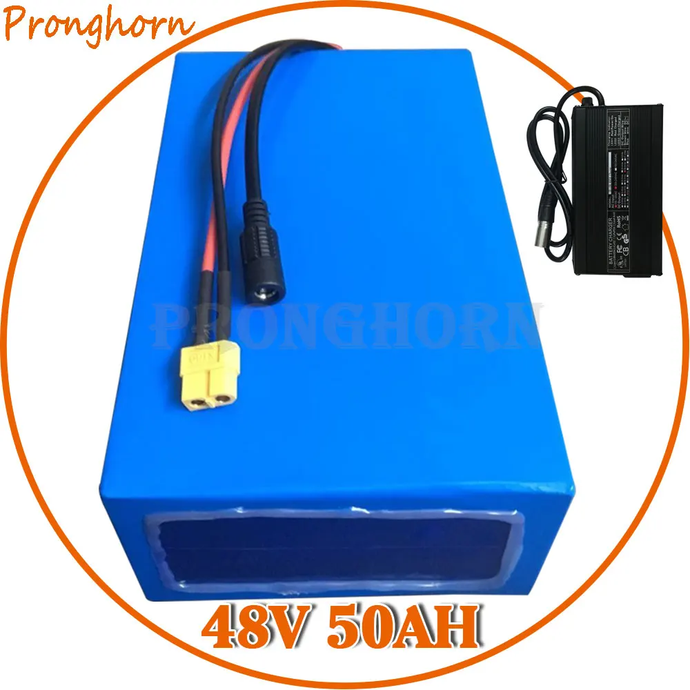 Top 48V 1500W 1800W 2000W Battery 48V electric Bicycle Battery 48V 50AH Electric Scooter Battery 48V 50AH lithium pack+5A Charger 0