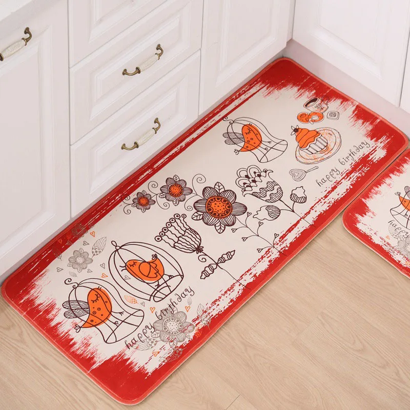 Кухонный ковер, Противоскользящий коврик для двери, Kawaii, приветственный напольный коврик, кошачий коврик для кухни, гостиной, ванной комнаты, коврик для ванной комнаты - Цвет: 1