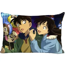 Detective Conan наволочка для спальни для дома или офиса, декоративные наволочки квадратная Подушка на молнии чехлы атласные мягкие не выцветают