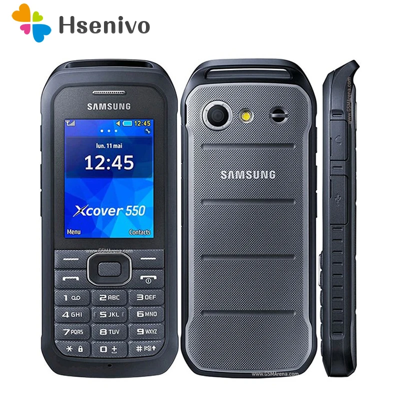 B550H разблокированный samsung B550H 2,4 дюймов gps GSM дешевый Xcover 550 мобильный телефон Восстановленный