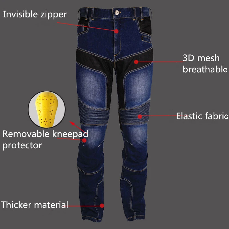 Jeans da Motocicleta dos Homens Engrenagem de Proteção Calças de Segurança Motoboy Moto Corrida Jeans Mountain Buggy Atv Locomotiva Calças 10 dos homens mountain buggy atv locomotiva engrenagem