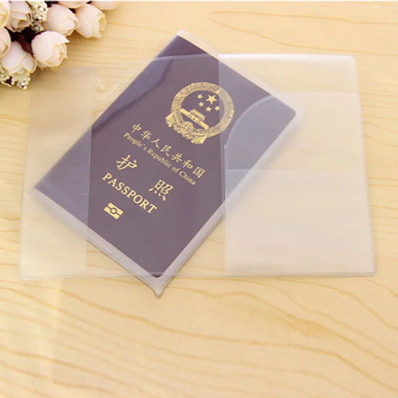 Waterproof PVC Transparent Passport Cover Case Women Travel ID Card Holders Business Credit Card Holder