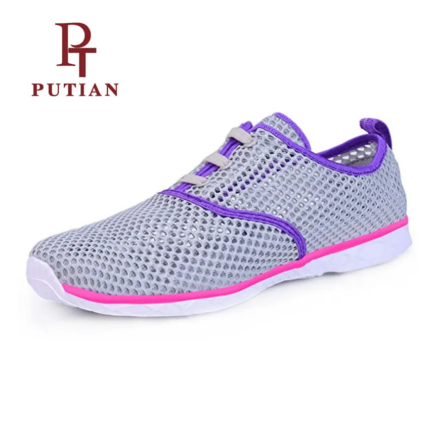 

PU TIAN Unisex Lightweight Sneakers Mesh Quick Drying Skin Shoes Men Outdoor Sport Water Shoes Breathable Soft Women Aqua Shoes