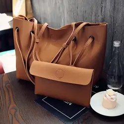 2 шт./компл. женская сумка из искусственной кожи плечо сумка Для женщин Crossbody мини клатч сумка женская сумочка кошелек