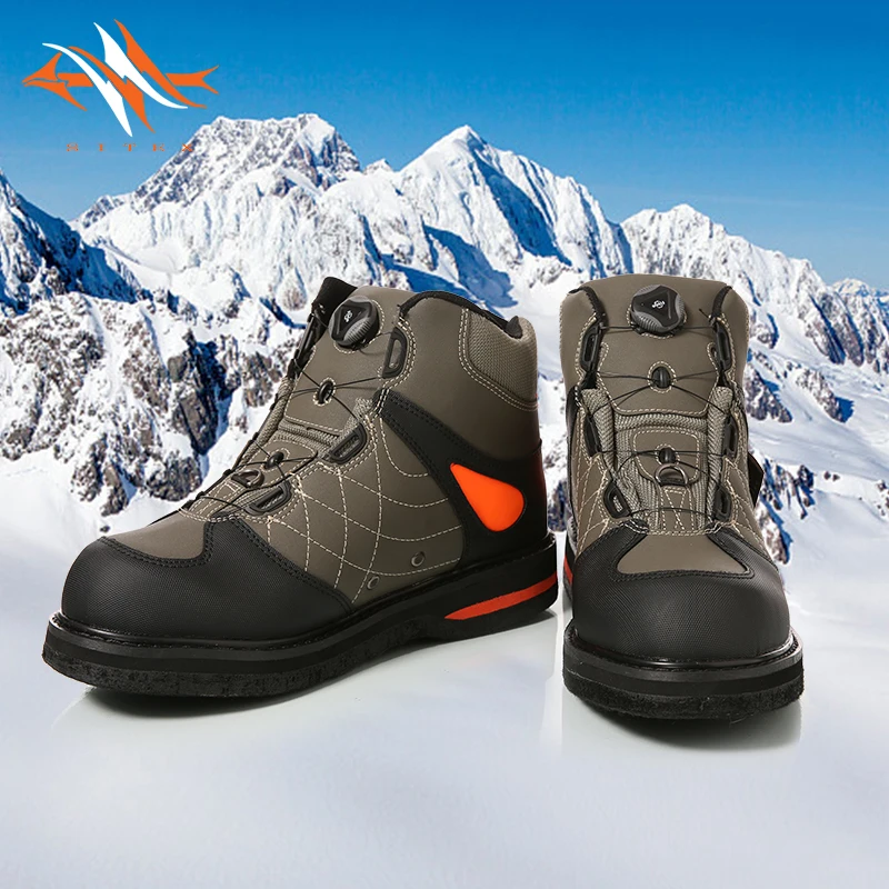 sitex Men's Fishing Hunting Wading Shoes Breathable Waterproof Boot Outdoor Anti-slip Wading Waders Boots