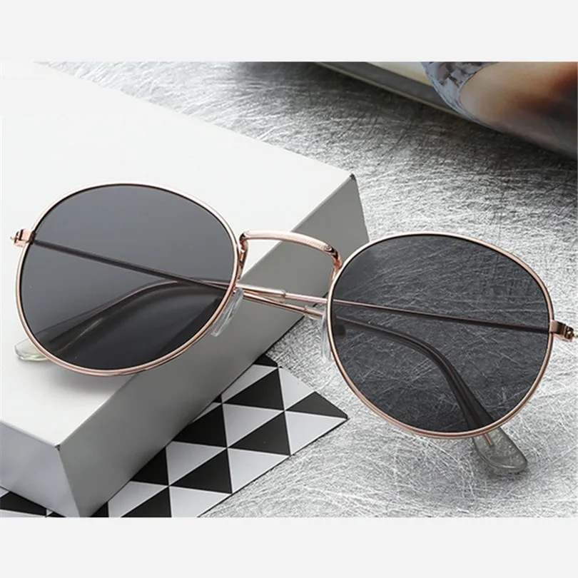 Mirror Round Sunglasses Men Women 10_