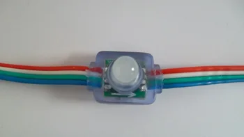 

Square Shape WS2801 rgb led pixel light,flat back Waterproof IP66,addressable rgb led pixel module lamp,50LEDs/string,DC5V input