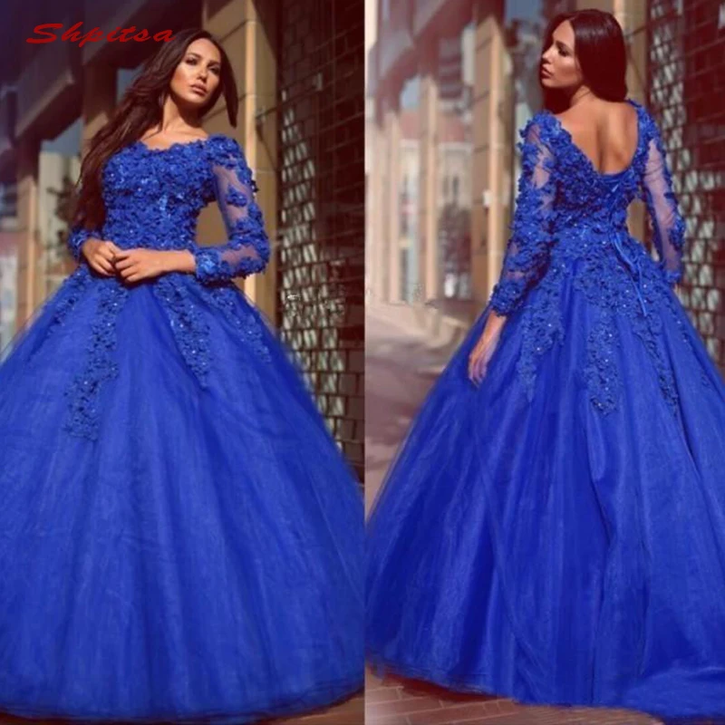 royal blue dresses for sweet 15