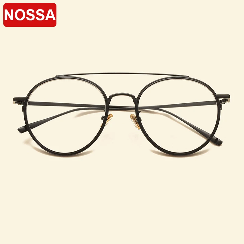 Koop Big Frame Retro Metalen Brilmonturen Mannen Vrouwen Bijziendheid Optische Frame Clear Lens Casual Bril Student Recept Brillen