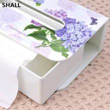 Роскошный креативный Европейский Меламиновый ящик, домашняя автомобильная коробка для салфеток, санитарные аксессуары, футляр для бумажных салфеток, коробка