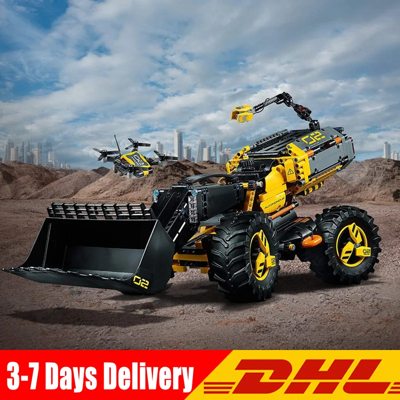 

1307 Pcs Compatible Legoings 42081 Lepin 20084 Technic The Concept Wheel Loader ZEUX Set Car Model Buidling Blocks Bricks Toy