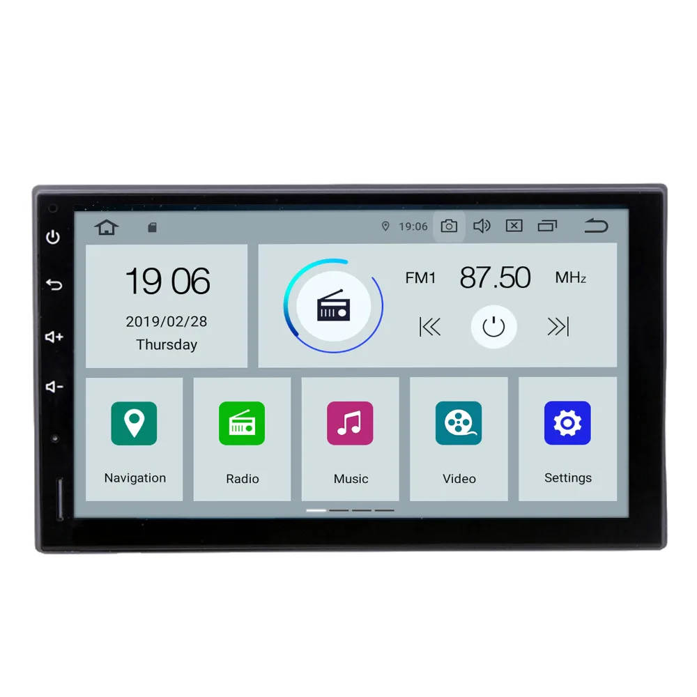 

COIKA Android 9.0 System Car DVD Player Head Unit 2+16G RAM GPS Navi Receiver Double Din Stereo WIFI Google 1080P Video OBD DVR